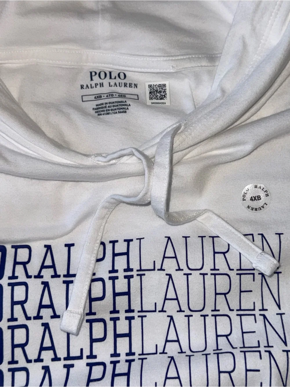 POLO RALPH LAUREN Hoodie Shirt 4XB Men's BIG & TALL THIN Horse Pony 4XL NWT